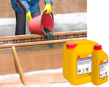 Универсальная противоморозная добавка для всех видов бетонных работ Sika® Antifreeze-300, канистра 1 л