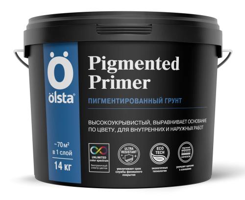 Olsta PIGMENTED PRIMER, 4 кг, Пигментированный грунт под финишную отделку, Olsta