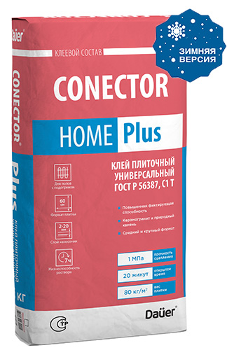 Conector Home Plus Зима, 25 кг, Клей плиточный Универсальный C1, Dauer, мешок