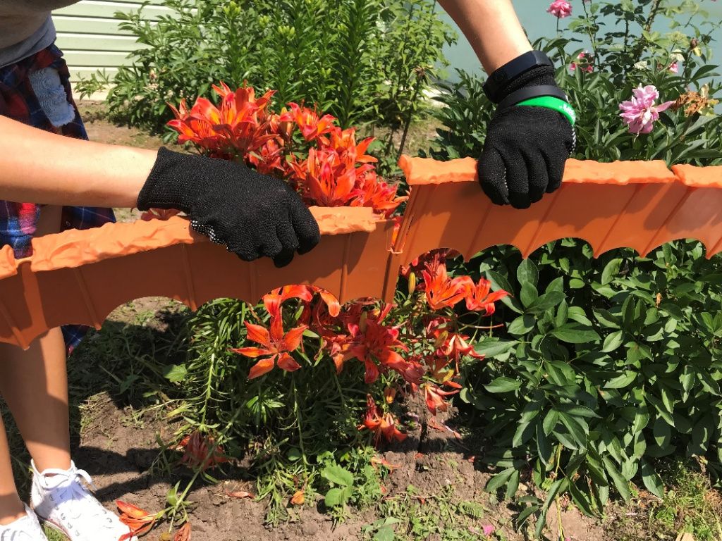 Декоративный бордюр Камешки Б-75.04.13-ПП 8201-П песочный, высота 125 мм, 0,75 м, Стандартпарк