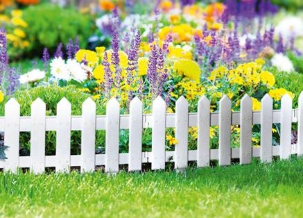 Садовое ограждение Палисадник желтое, Стандартпарк