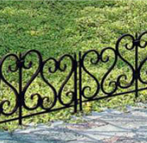 Садовое ограждение Ажурное черное, Стандартпарк
