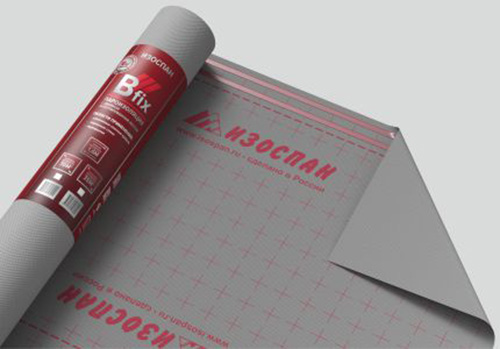 Изоспан B FIX с клейкой лентой, 21,875x1,6 м, (35 м2) Гидро- пароизоляционная пленка