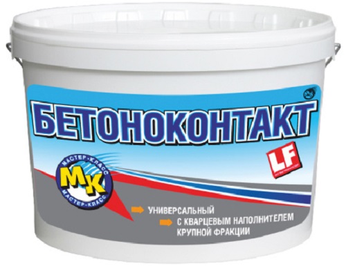 Грунт бетоноконтакт универсальный с крупным кварцевым наполнителем, 3,5 кг