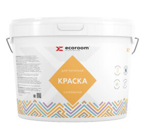 Краска для потолков супербелая X-1, 45 кг