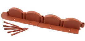 Садовый бордюр Волна терракот, Стандартпарк