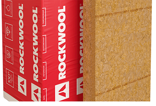 Минеральная вата ROCKWOOL Венти Баттс Оптима (1000x600x100) 4 шт (2,4 м2, 0,24 м3) в упаковке – ТСК Дипломат