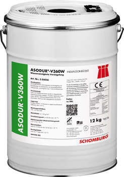 ASODUR-V360W RAL 7035, Финишное покрытие для бетона, 2-комп. водоэмульгированная эпоксидная смола, пигментированная, ведро 12 кг,  Schomburg – ТСК Дипломат