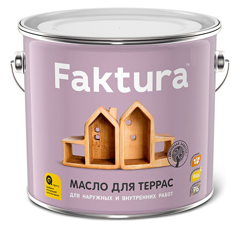 Масло FAKTURA для террас, ведро 2,7 л