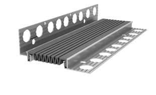 Закладной декоративный деформационный шов ДШС-16-УГЛ/190