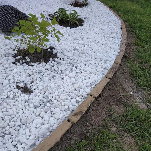 Декоративный бордюр Камешки Б-75.04.13-ПП 8201-П песочный, высота 125 мм, 0,75 м, Стандартпарк