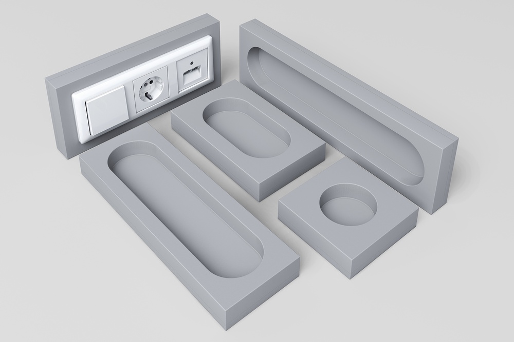 Звукоизоляционный подрозетник 1-секционный SoundGuard S-BOX 1 (115х115х36мм)(шт) 