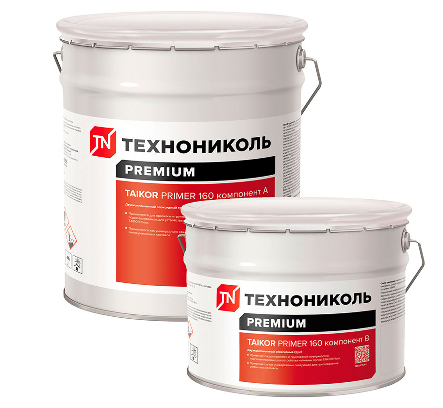 Двухкомпонентный эпоксидный грунт Технониколь TAIKOR Primer 160, компонент В универсальный, 5,1 кг