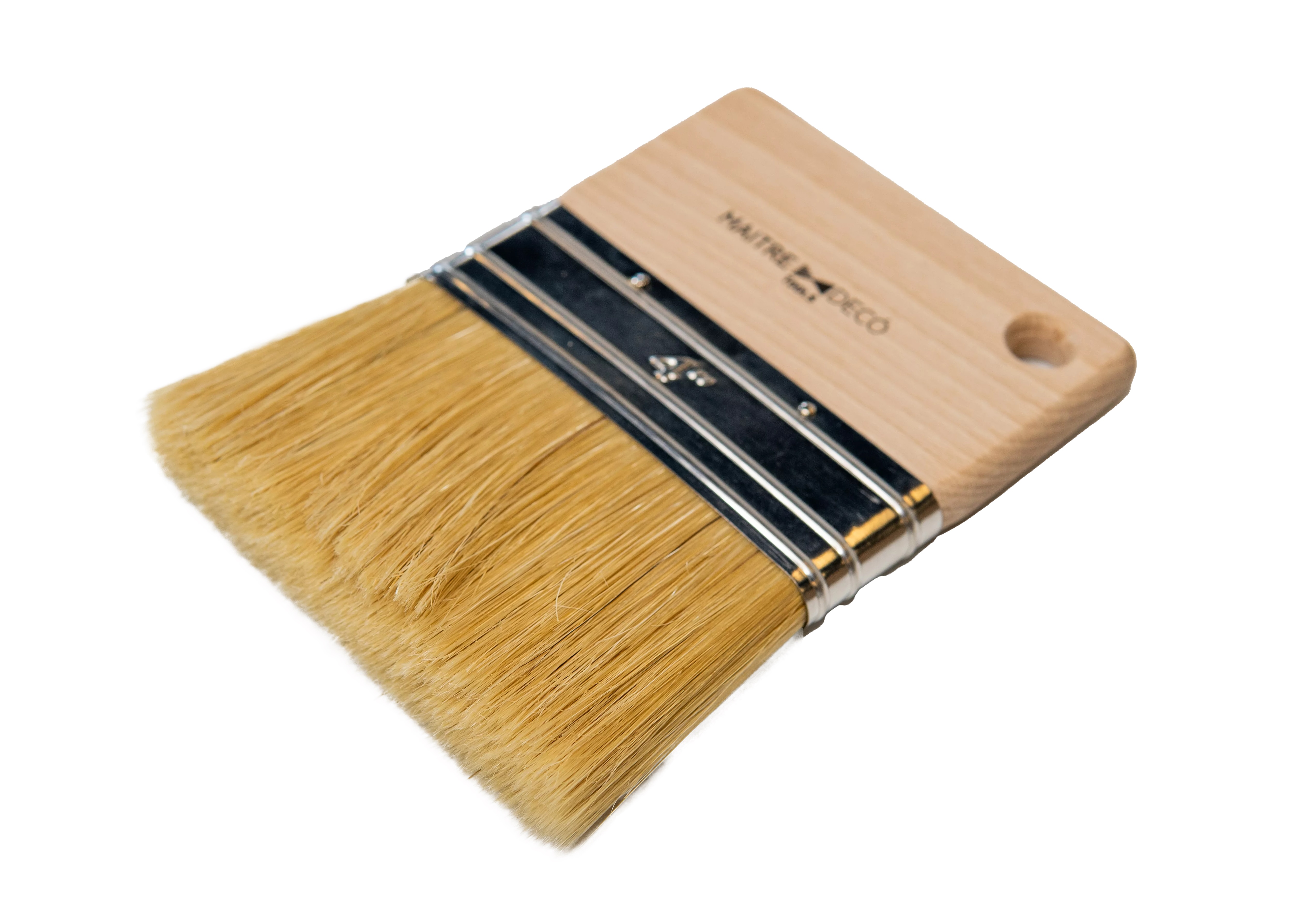 Кисть испанская MAITRE DECO TOOLS 100 мм, смешанная щетина для нанесения декоративных материалов