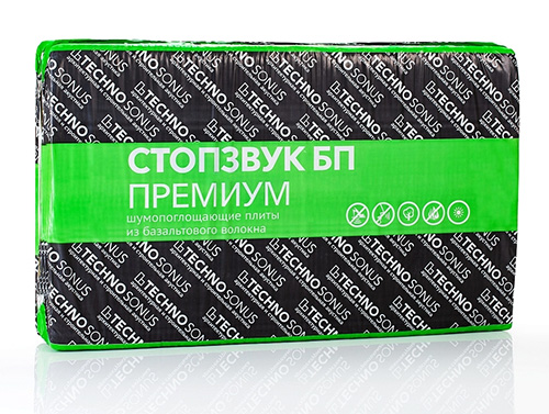 Плита шумопоглощающая Стопзвук БП Премиум (1,2 м х 0,6 м х 50 мм) 2,88 м2