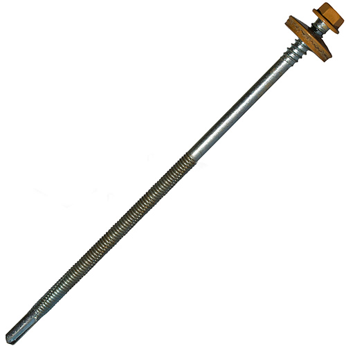 Саморез для сэндвич-панелей 6.3/5.5x155 мм RAL 1011 коричнево-бежевый, 20 шт, Hardwex