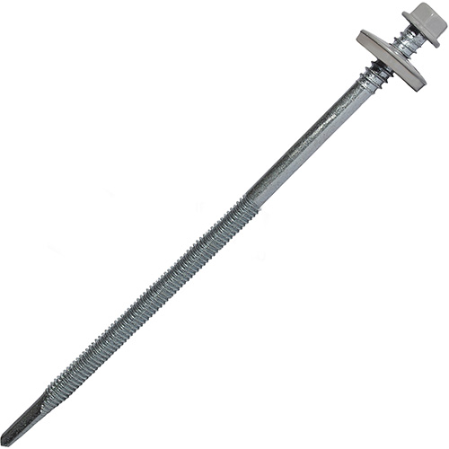 Саморез для сэндвич-панелей 6.3/5.5x160 мм RAL 7004 сигнальный серый, 20 шт, Hardwex