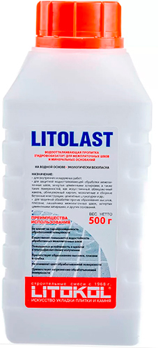 Водоотталкивающая пропитка LITOLAST, LITOKOL, канистра, 0.5 кг – ТСК Дипломат