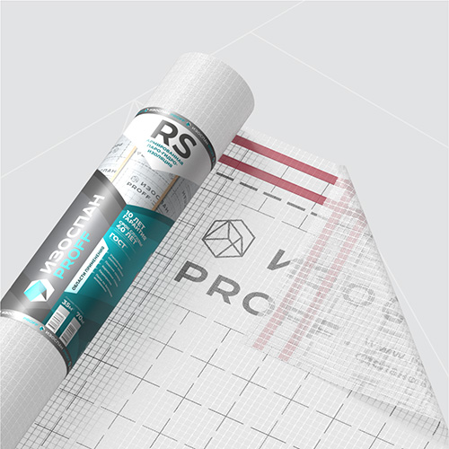 Изоспан RS FIX, 1,6х43,75 м, (70 м2) Армированная паро-гидроизоляция c двойной интегрированной лентой