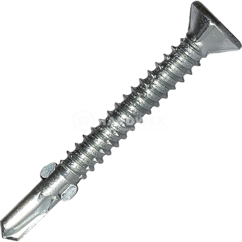 Саморез 5.5x50 мм с плоской головкой, шлиц Torx-25, оцинкованный, 250 шт, Hardwex