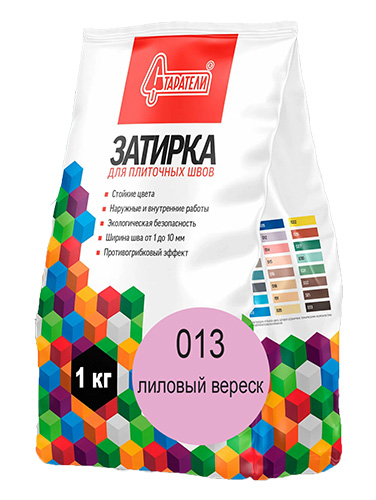 Затирка для плиточных швов Лиловый вереск 013, 1 кг, Старатели, мешок