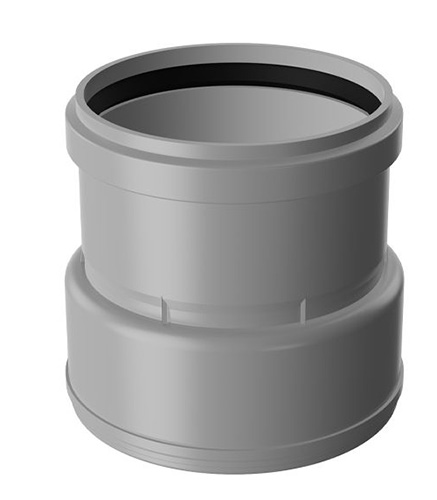 Муфта с ПВХ/ПП на чугун/сталь 110x100
