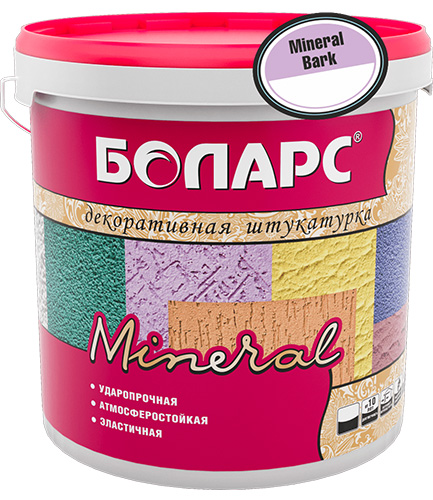 Декоративная штукатурка Боларс Mineral Bark (База А) 2.0, 25 кг