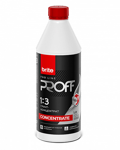 Грунт-концентрат BRITE PROFESSIONAL 1:3, 0,9 л