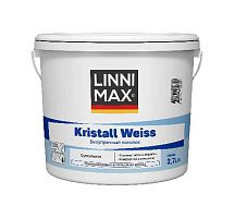 Краска водно-дисперсионная для внутренних работ LINNIMAX Krystal Weiss / Кристал Вайсс База 1, 2,7 л