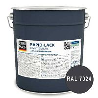 Грунт-эмаль алкидная LINNIMAX Эмаль быстросохнущая по ржавчине шелковисто-матовая RAL7024 1,6 л