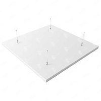 Акустический остров квадрат БасАкустик 1200х1200 цвет: белый