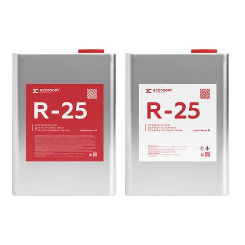 Ecoroom R-25, смола инъекционная полиуретановая, 21,5 комплект – ТСК Дипломат
