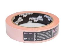 Лента малярная PENTRILO розовая Delicate 45 м х 24 мм, деликатная для малярных работ