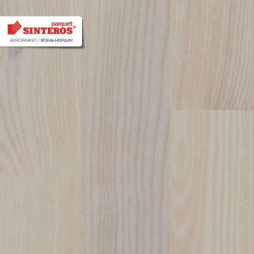 Паркетная доска Sinteros (Синтерос) Europarquet Ясень Нордик трехполосная лак