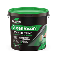 Гидроизоляция эластичная (герметик) GLIMS GreenResin (Г-9010) 3,5 кг, ведро