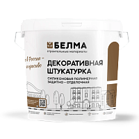 Декоративная штукатурка силиконовая «Шуба» (фракция 1,5 мм; 2 мм), БЕЛМА