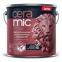 Краска BRITE CERAMIC  для интенсивно  используемых помещений база С, банка 0,9 л
