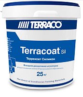 Декоративная штукатурка Terraco TERRACOAT STANDARD SIL на силиконовой основе с высокой текстурой типа «шагрень» 25 кг ведро – ТСК Дипломат