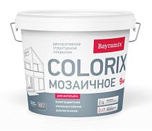 Bayramix Bayramix Colorix Покрытие структурное мозаичное с добавлением цветных чипсов, 9 кг