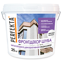 Штукатурка декоративная акриловая Фронтдекор Шуба цветовая группа 2, Perfekta, 25 кг