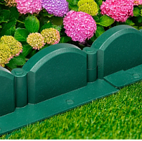 Садовый бордюр Волна зеленый, Стандартпарк