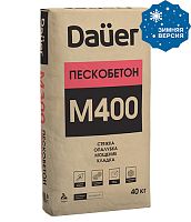 Dauer Сухая смесь М-400 Пескобетон высокопрочный армированный, ПМД -15, 40 кг
