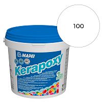 Высокогигиеничный кислотостойкий эпоксидный шовный заполнитель (затирка) KERAPOXY №100, белый, Mapei, 5 кг – ТСК Дипломат