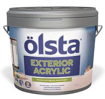 Акриловая фасадная краска Olsta EXTERIOR ACRILIC, база А, 9 л – ТСК Дипломат