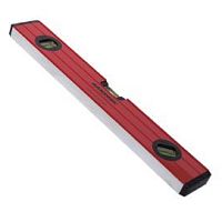 Уровень алюминиевый красный с двумя ручками 400 мм, 3 глазка – ТСК Дипломат