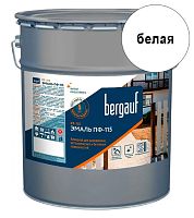 ПФ-115, 6 кг, Алкидная эмаль для дерева, металла и бетона Белая, Bergauf