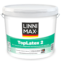 Краска водно-дисперсионная для внутренних работ LINNIMAX Toplatex 2 / ТопЛатекс 2 База 3, 9,4 л