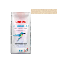 Цветная затирочная смесь LITOCOLOR, L.21 Светло-бежевый, 2 кг – ТСК Дипломат