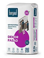 DEKOR FASAD Зима, 25 кг, Декоративная штукатурка "короед", Bergauf