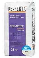 Штукатурно-клеевой состав Термотек Эксперт Белый Зимняя серия, Perfekta, 25 кг